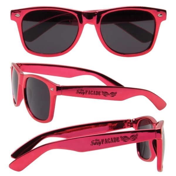 Metallic sunglasses with shatter-resistant frames and customization.... from ASI 62190 Illini