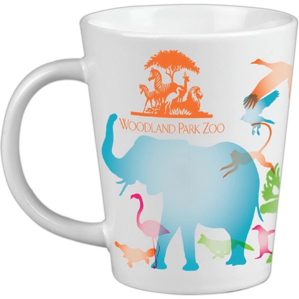 12 Oz. Short Latte Mug with C Shaped Handle... from ASI 52475 Xpres LLC