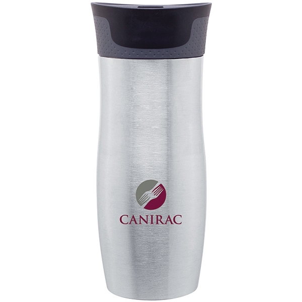 16 oz double wall stainless steel tumbler with vacuum insulation, easy-clean... from ASI 51197 ETS Express, LLC