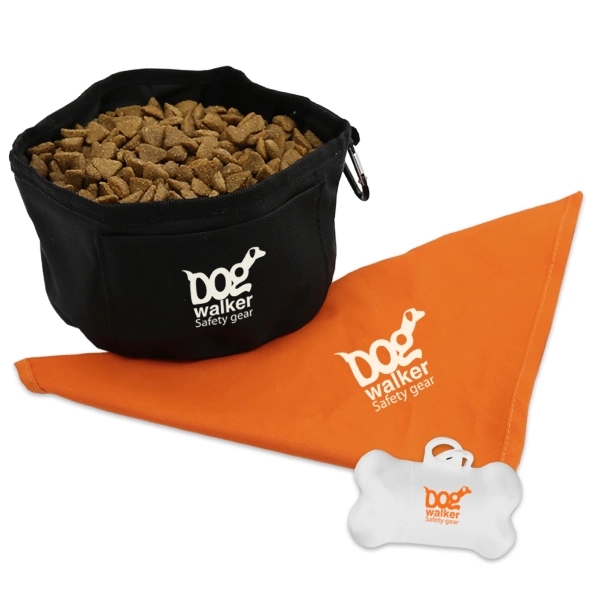Doggie Bandana, Foldable bowl,  Pickup tote kit... from ASI 40480 Koozie Group