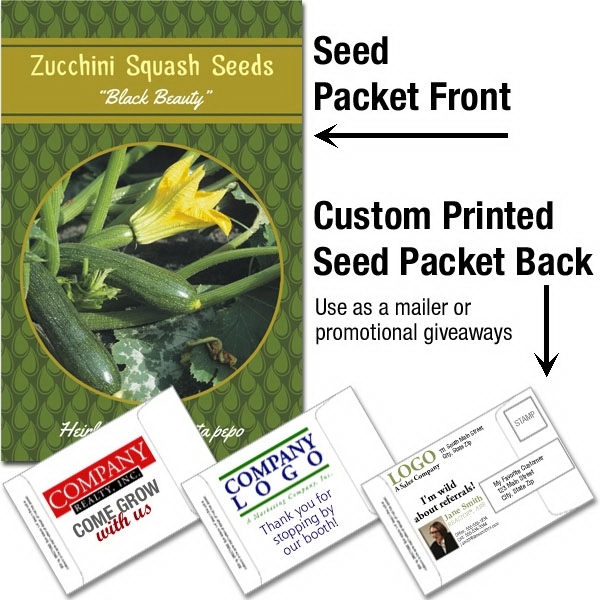 Mailable Seed Packet - Custom Printed Back... from ASI 46719 Corner Lot Marketing Inc / CLMPromotions