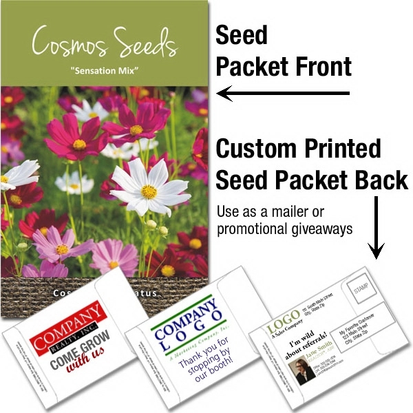 Mailable Seed Packet - Custom Printed Back... from ASI 46719 Corner Lot Marketing Inc / CLMPromotions
