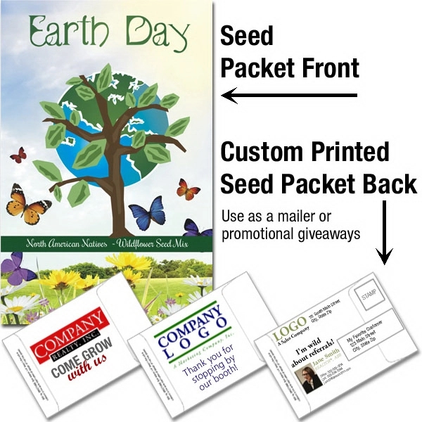 Mailable Seed Packet - Custom Printed Back... from ASI 46719 Corner Lot Marketing Inc / CLMPromotions
