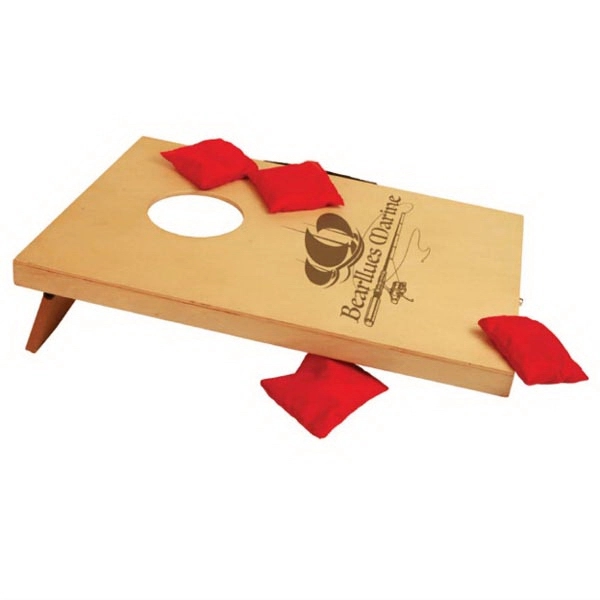 Customizable Bag Toss Game with an engravable wood deck.... from ASI 72657 Active Life Promo / Ingrain Promo