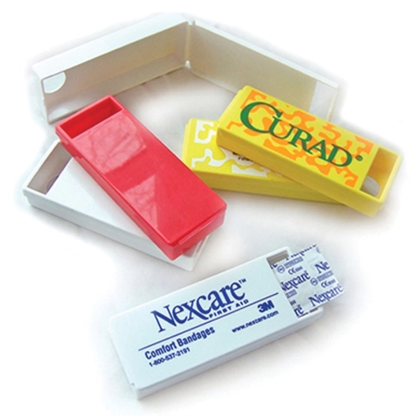 1.5" x 4" rectangular plastic bandage dispenser.... from ASI 59683 Harco Enterprises LTD / Harco Enterprises