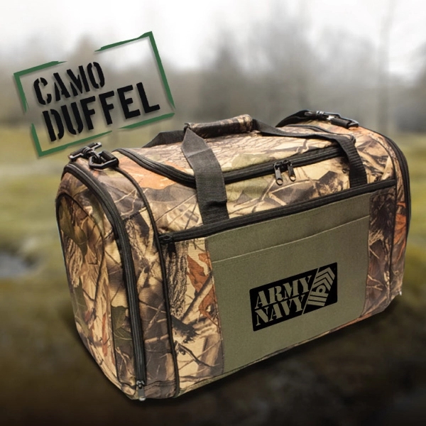 Camo Duffel bag Built for any outdoor activity.... from ASI 30112 ACE Products / Ace Line