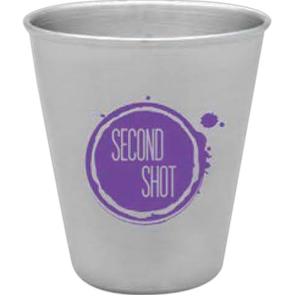 2 oz. shot glass made of stainless steel.... from ASI 71920 Moderne Glass Company Inc / Glass America®