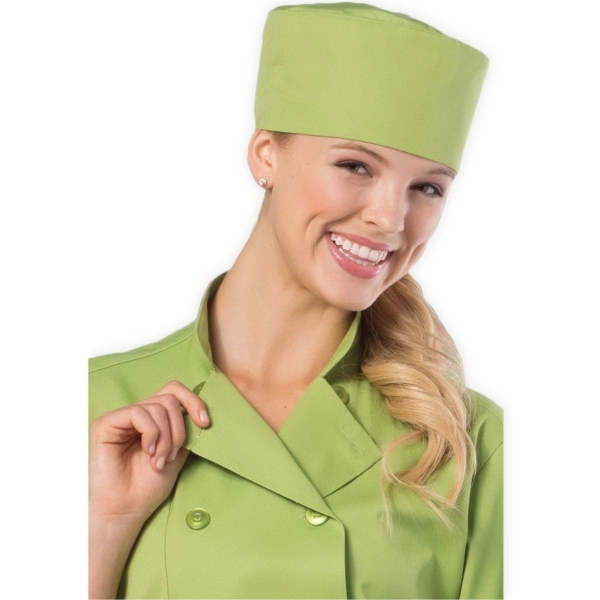 Chef's beanie made of 65/35 poly cotton twill featuring a mesh... from ASI 36558 Aprons, Etc.