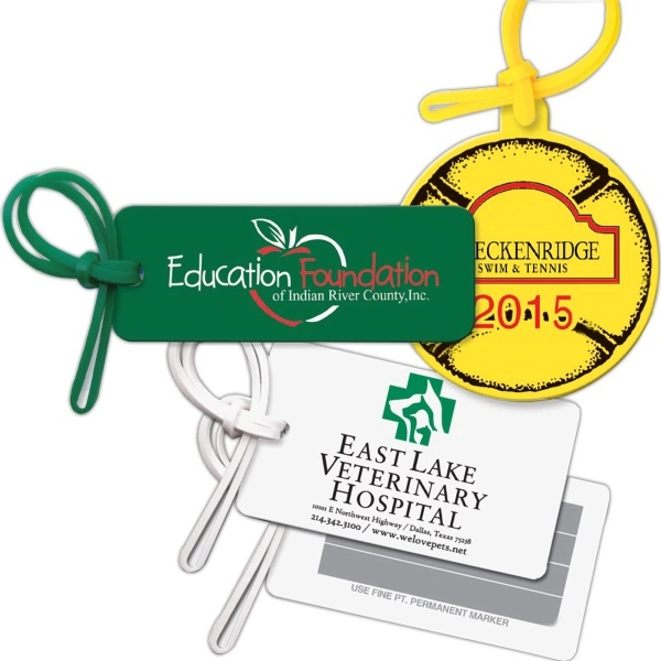 Bag & luggage tag - golf bag - spot color. Flexible;... from ASI 80210 Quikey Mfg Co Inc / Quikey Line