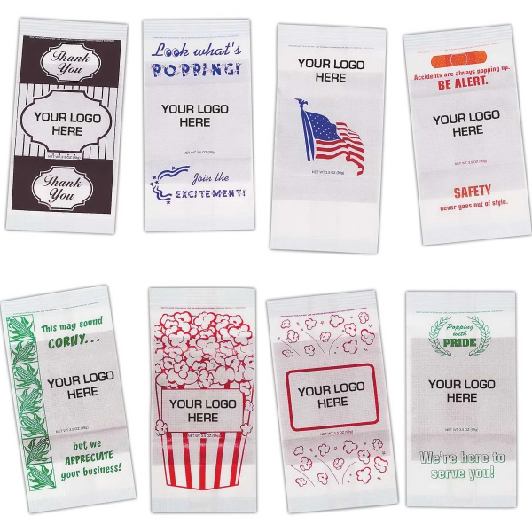 Microwave popcorn, 3 oz., with semi-custom design on bag.... from ASI 35500 American Greenwood Inc / American Greenwood