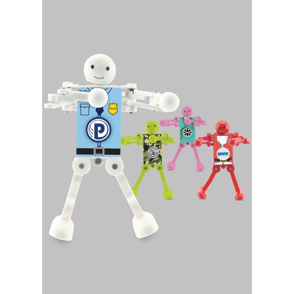 Wind up dancing robot with spinning logo disc and wardrobe.... from ASI 45450 CleggPromo / CleggPromo