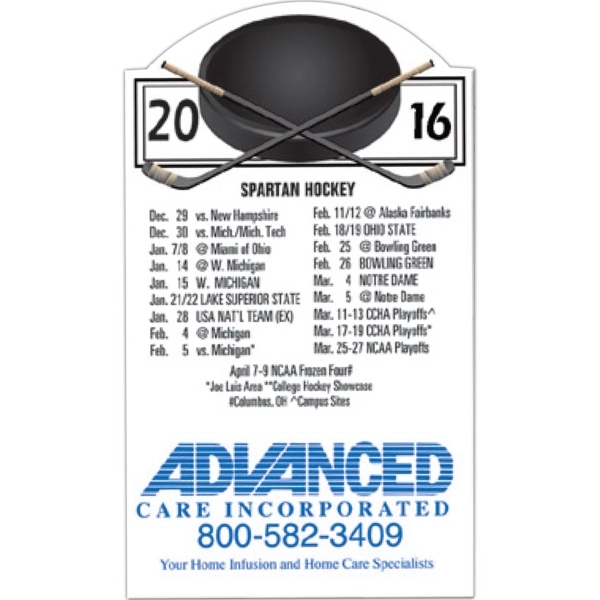 Magnet 20 mil - hockey schedule. Digital four color process print;... from ASI 80210 Quikey Mfg Co Inc / Quikey Line