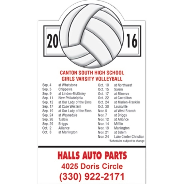 Magnet - Volleyball Schedule - Full Color... from ASI 80210 Quikey Mfg Co Inc / Quikey Line