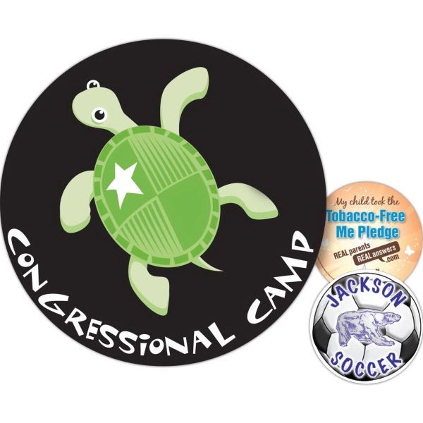 Car magnet 30 mil - small round. Digital four color process... from ASI 80210 Quikey Mfg Co Inc / Quikey Line