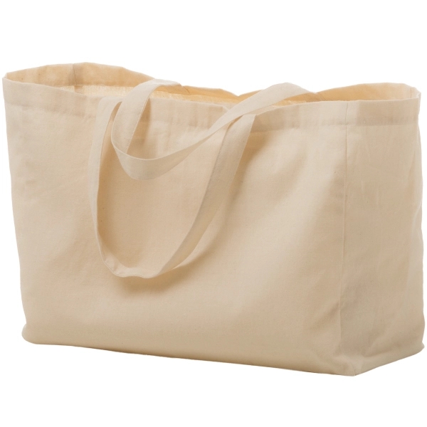 16" x 6" x 12" 6-ounce cotton canvas tote bag with... from ASI 35290 American Ad Bag Co
