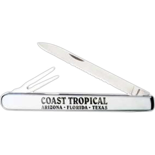 4 3/4" Stainless Fruit/ Vegetable Sampler Knife... from ASI 93130 Utica Cutlery Co/Kutmaster 400 Line / KutMaster™