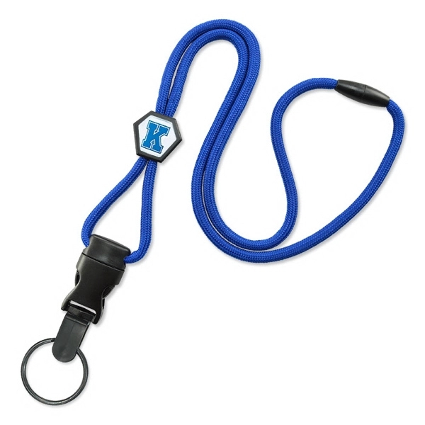 Detachable custom lanyards available in 5 Days! Adjustable slider and breakaway... from ASI 79898 Promovision / PROMOVISION