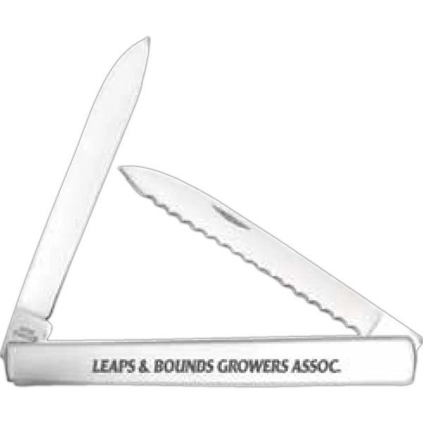 4 5/8" Stainless fruit/ vegetable knife with nylon pouch.... from ASI 93130 Utica Cutlery Co/Kutmaster 400 Line / KutMaster™