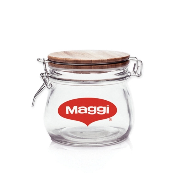 16 oz. glass apothecary jar measuring 4.13" W x 4.69" H... from ASI 39552 BEL Promo