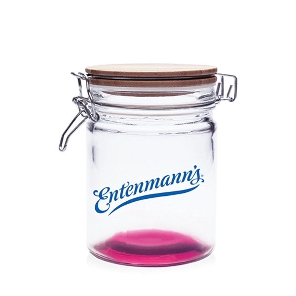 22 oz. glass candy jar measuring 3.74" W x 5.67" H... from ASI 39552 BEL Promo