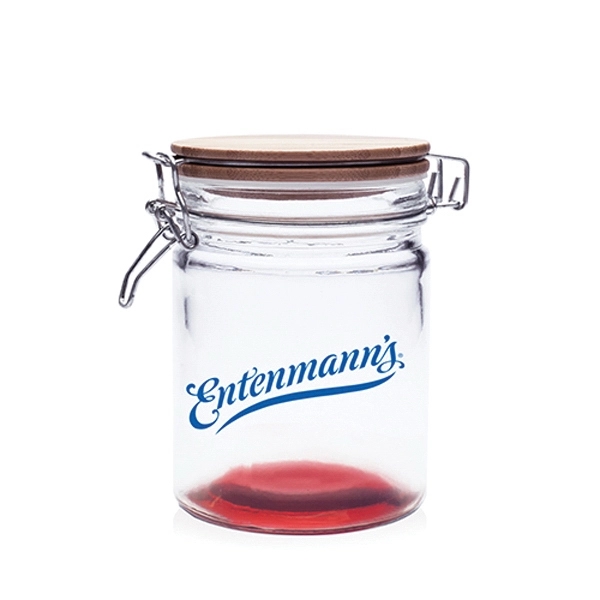 22 oz. glass candy jar measuring 3.74" W x 5.67" H... from ASI 39552 BEL Promo