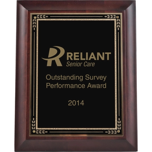 Cherry finish wood plaque.... from ASI 54100 Fields Manufacturing Inc / Professional Gallery