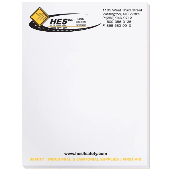 Scratch pad with 25 sheets of 50 lb. white offset paper... from ASI 50873 Drum-Line / Drum-line Inc