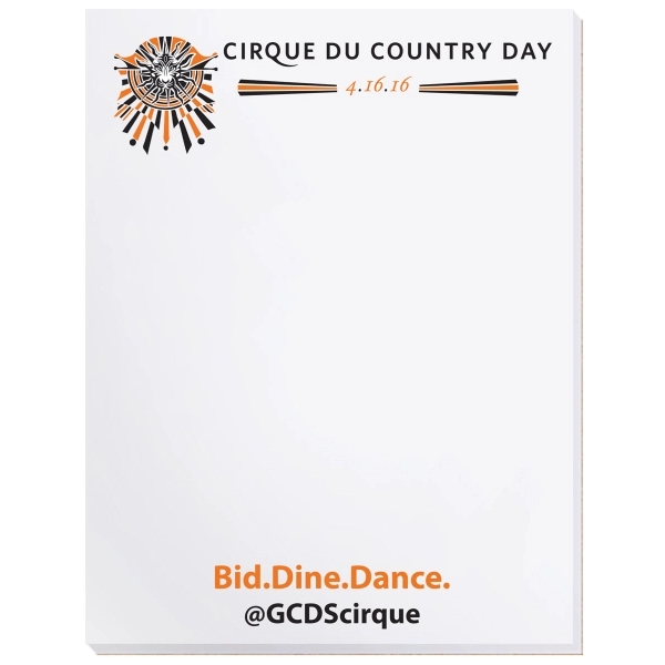 Scratch pad with 50 sheets of 50 lb. white offset paper... from ASI 50873 Drum-Line / Drum-line Inc