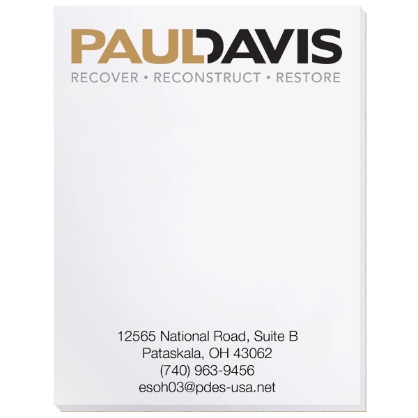 Scratch pad with 100 sheets of 50 lb. white offset paper... from ASI 50873 Drum-Line / Drum-line Inc