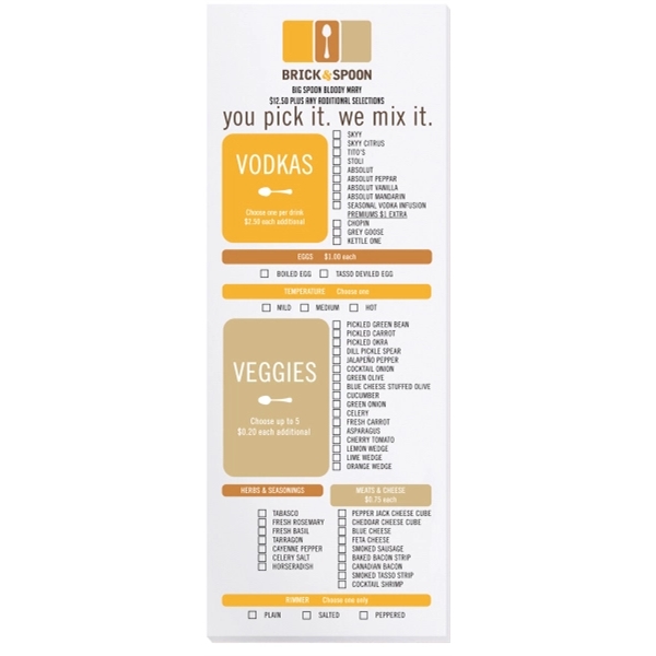 Scratch pad with 50 sheets of 50 lb. white offset paper... from ASI 50873 Drum-Line / Drum-line Inc