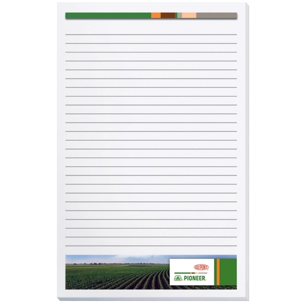 Scratch pad with 100 sheets of 50 lb. white offset paper... from ASI 50873 Drum-Line / Drum-line Inc