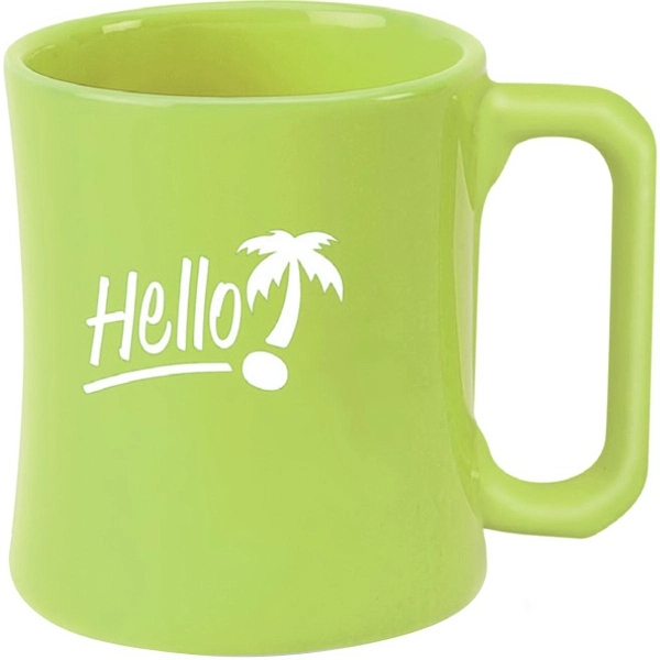 12 oz. ceramic diner mug with square handle.... from ASI 40261 Berney-Karp Inc / Creative Source