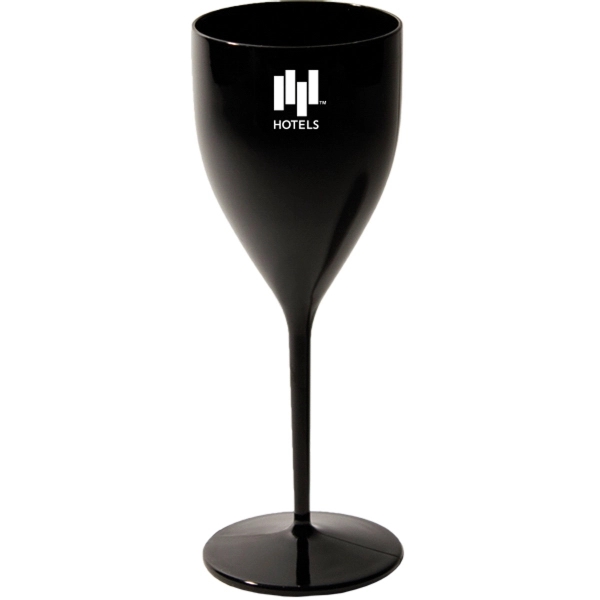One piece wine goblet, 9 oz, crystal styrene plastic. BPA free.... from ASI 88200 TK Sorg's - A Div of Arch Promo Group, LLC / GRANDE