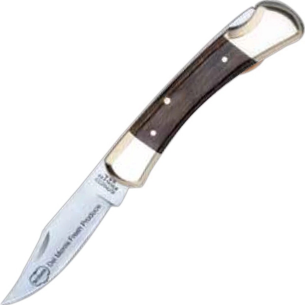 5" Lockback with brass bolsters and stainless blade. Made in the... from ASI 93130 Utica Cutlery Co/Kutmaster 400 Line / Utica