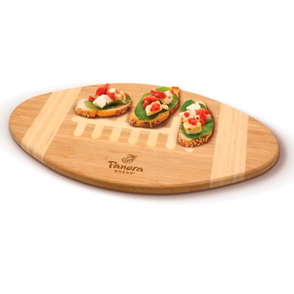Bamboo football cutting board. Two-tone. Doubles as a serving tray.... from ASI 30112 ACE Products / Ace Line