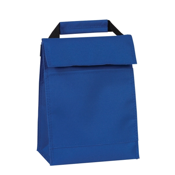 7" x 9.5" x 4.5" polyester lunch bag with PEVA lining,... from ASI 37980 Bagworld