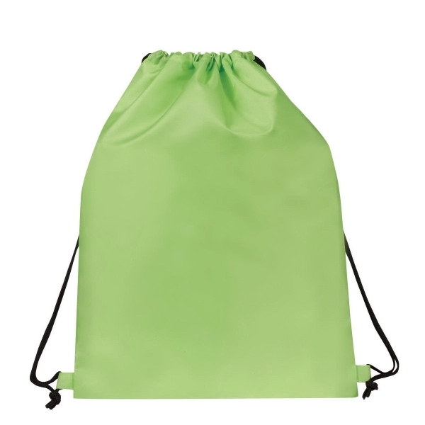 14.5" x 18" polyester drawstring backpack in assorted colors with adjustable... from ASI 37980 Bagworld