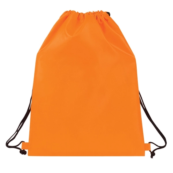 14.5" x 18" polyester drawstring backpack in assorted colors with adjustable... from ASI 37980 Bagworld