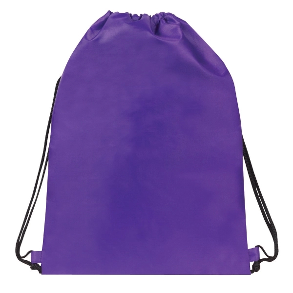 14.5" x 18" polyester drawstring backpack in assorted colors with adjustable... from ASI 37980 Bagworld