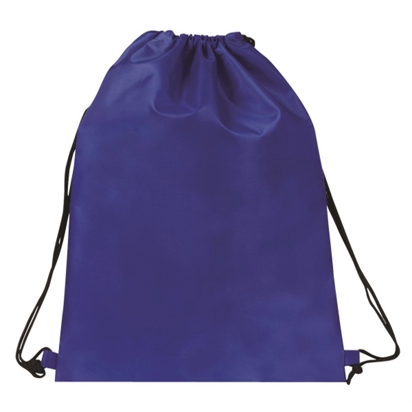 14.5" x 18" polyester drawstring backpack in assorted colors with adjustable... from ASI 37980 Bagworld