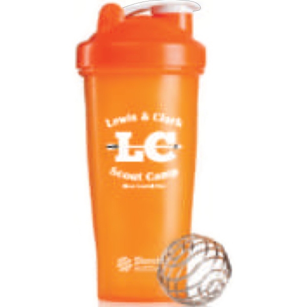 Blender bottle with 28 oz. capacity, wire whisk ball, and removable... from ASI 34330 ZZ MERGED - Allen Company/The / Allen Colorcraft (R)