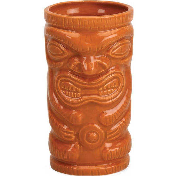 18 ounce ceramic mug with lid and tiki design.... from ASI 40261 Berney-Karp Inc / Creative Source