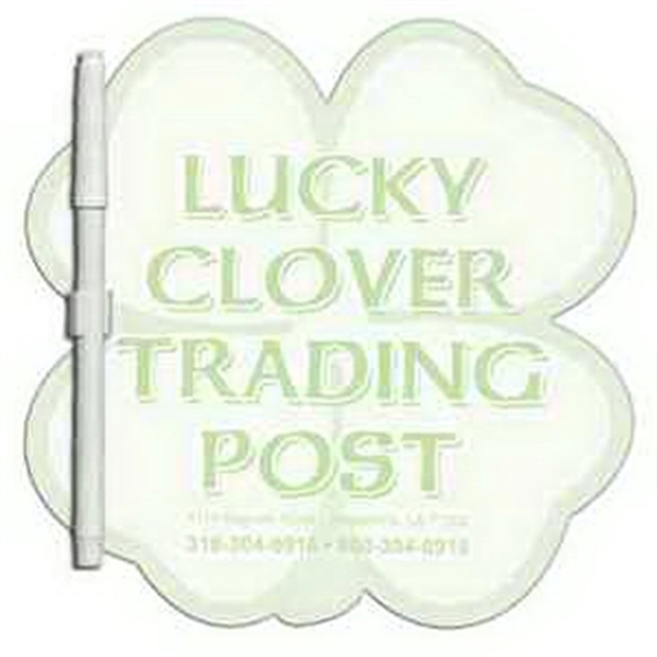 Clover shaped dry erase memo board with marker.... from ASI 67620 Lion Circle Corp / Lion/Circle