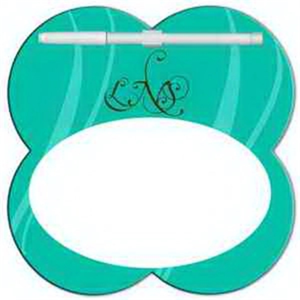 Clover shaped dry erase memo board with marker.... from ASI 67620 Lion Circle Corp / Lion/Circle