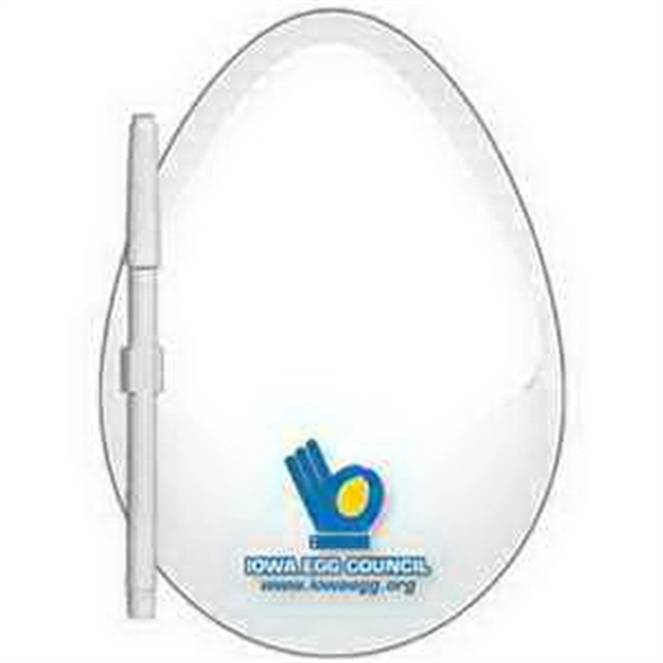 Egg shaped dry erase memo board with marker.... from ASI 67620 Lion Circle Corp / Lion/Circle