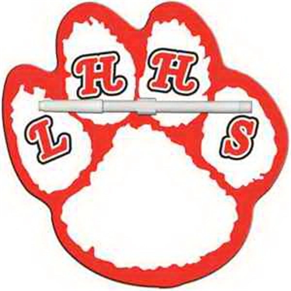 Paw shaped dry erase memo board with marker.... from ASI 67620 Lion Circle Corp / Lion/Circle