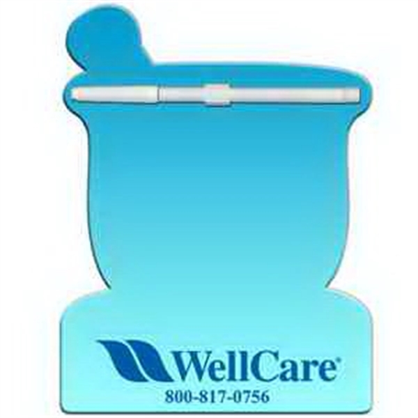 Mortar & Pestle shaped dry erase memo board with marker.... from ASI 67620 Lion Circle Corp / Lion/Circle