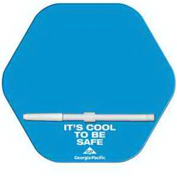Hexagon shaped dry erase memo board with marker.... from ASI 67620 Lion Circle Corp / Lion/Circle