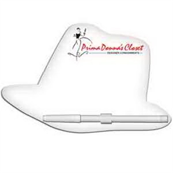 Fedora shaped dry erase memo board with marker.... from ASI 67620 Lion Circle Corp / Lion/Circle