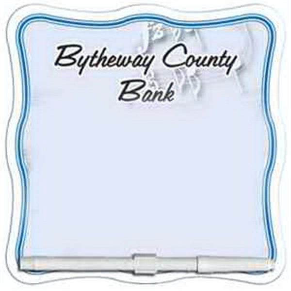 Wavy Fan shaped dry erase memo board with marker.... from ASI 67620 Lion Circle Corp / Lion/Circle